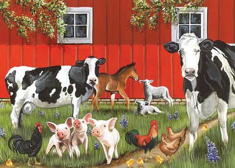 Red Barn Farm Tray Puzzle