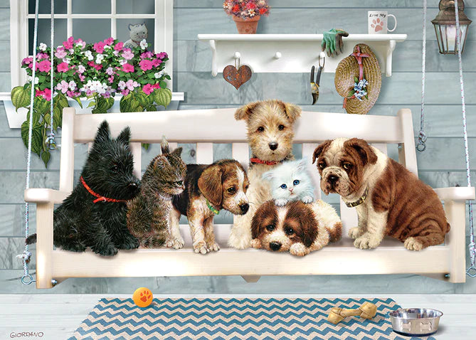 Porch Swing Buddies Tray Puzzle