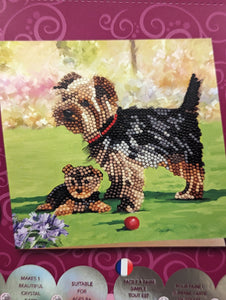 Crystal Art Card Kit Dogs