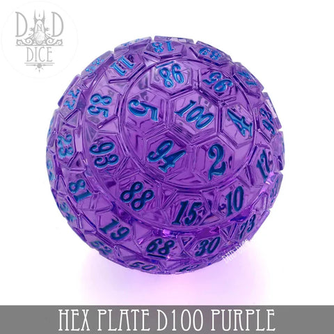 100 Sided Die - Purple