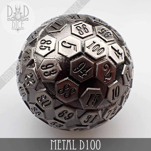 100 sided Die - Metal