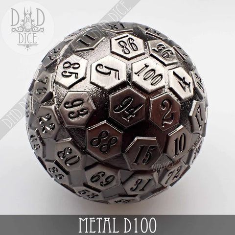 100 sided Die - Metal