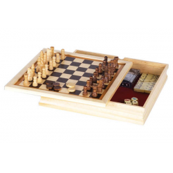6-in-1 Wood Game set