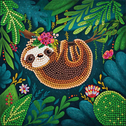 Crystal Art Card Kit Sloth