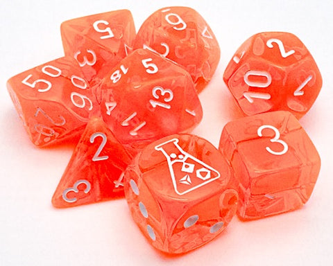 Translucent Neon Orange/White