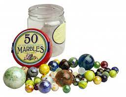 Tub of 50 Marbles