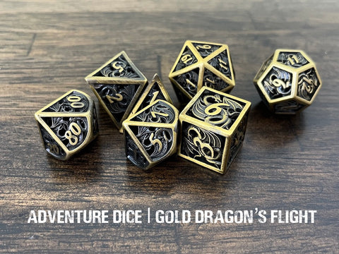 Gold Dragon Flight Hollow Metal